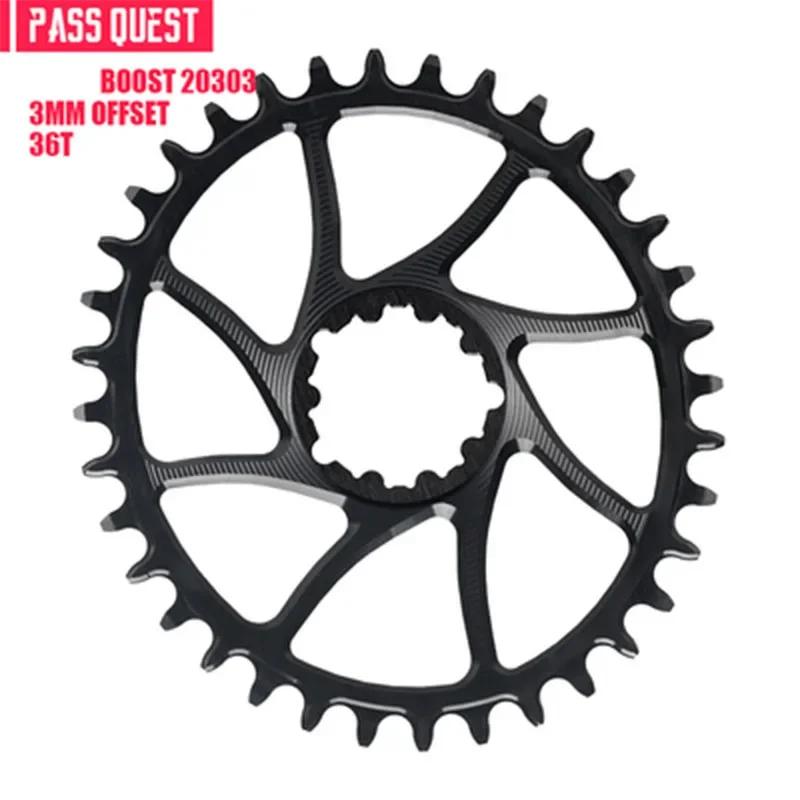 PASS QUEST овальная звезда 32 34 36 зубьев Шатунная звезда 3мм смещение MTB звезда Для Sram xx xx1 X01 X01 Eagle X0 X9 Велосипедная моноплата