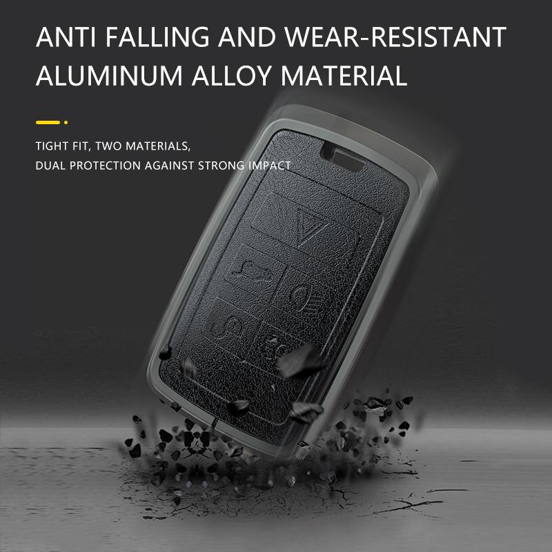 Чехол для ключей из кожаного сплава, защитный чехол для Land Rover Range Rover Discovery 5 Sport, брелок для ключей JAGUAR XE XF XJ F PACE