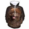 Осенние животные милые собаки 3D принт толстовки мужчины женщины мода повседневные толстовки большие толстовки с капюшоном пуловеры спортивный костюм одежда