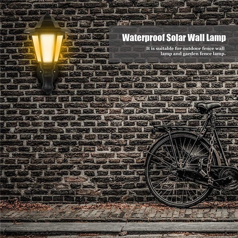 Беспроводные солнечные настенные светильники с одинарной/двойной головкой, уличные водонепроницаемые настенные ночные светильники, ретро-фонарь для сада, патио, двора, новые