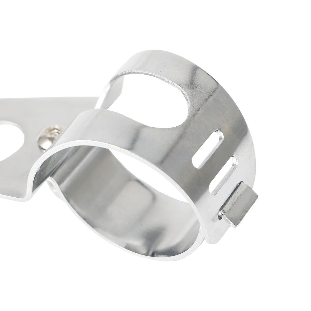 43mm-50mm Fork Chrome Headlight Mount Bracket Motorcycle Headlamp Holder Adapter