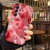 Phone Case: 2D Flat Samsung Galaxy A34 A35 S20 S22 S21 FE Plus Ultra Protective Case, Water Droplet Red Apple, Christmas and Halloween Festival Gift