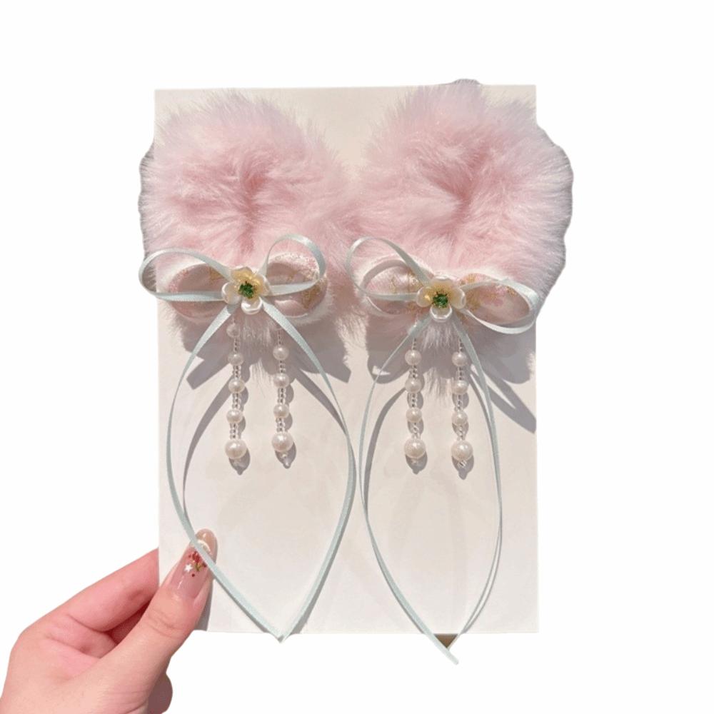 Plush New Year Hair Ties Traditional Children's Hair Ropes  Celebration