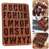 26 Cavities Large Letters Reverse Alphabet Silicone Cake Baking Mold Cake Pan Muffin Cups Moulds Biscuit Chocolate Ice Cube