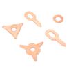 110pcs Dent Pulling Puller Rings Triangle OT Round for Car Body Welding Repair Tool Set