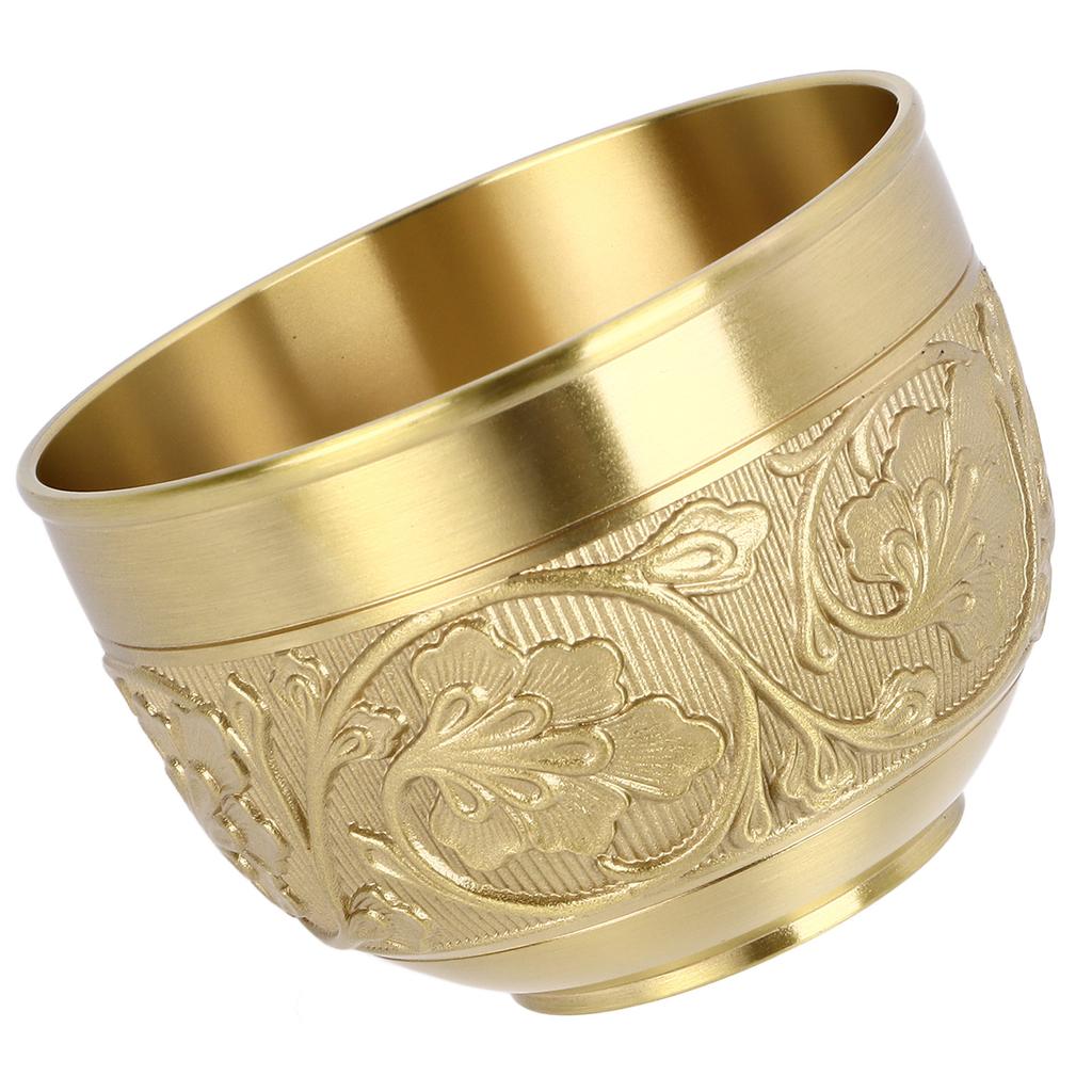 Brass T Cup Exquisite EmNaBossed Patterns Retro Europn Small Coffee Cup for Home Parties Housewarming Ceremony