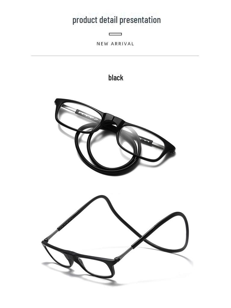 Free Shipping TR90 Magnetic Reading Glasses – Lightweight, Neck-Hanging, Anti-Blue Light, Unisex, Comfortable