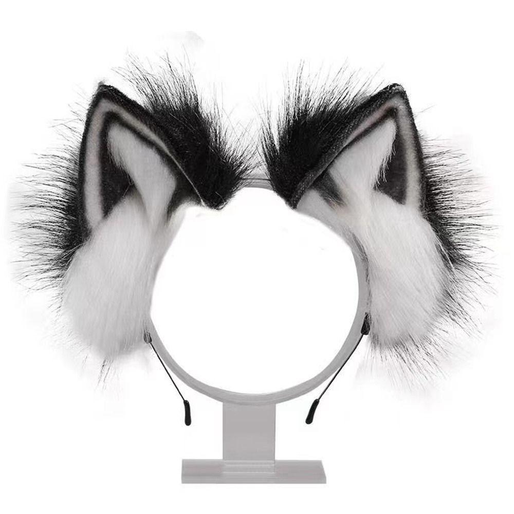Plush Cat Ear Headband Simulation Hairband Fashion Anime Hair Hoops Women Girls