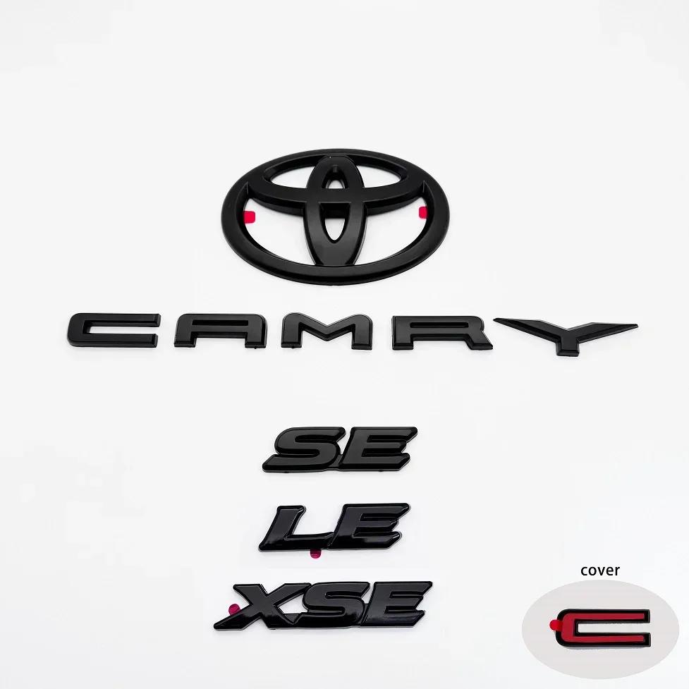 rtzup10 3-piece Set Emblem for Toyota Camry Modified Covering Car Sticker 3D Trunk Sticker Accessories SE LE XSE Auto Exterior Decor
