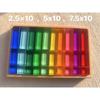 New Design Montessori Toys See Through Rainbow Lucite Stacking Blocks Acrylic HighTransparent for Kids Open Play