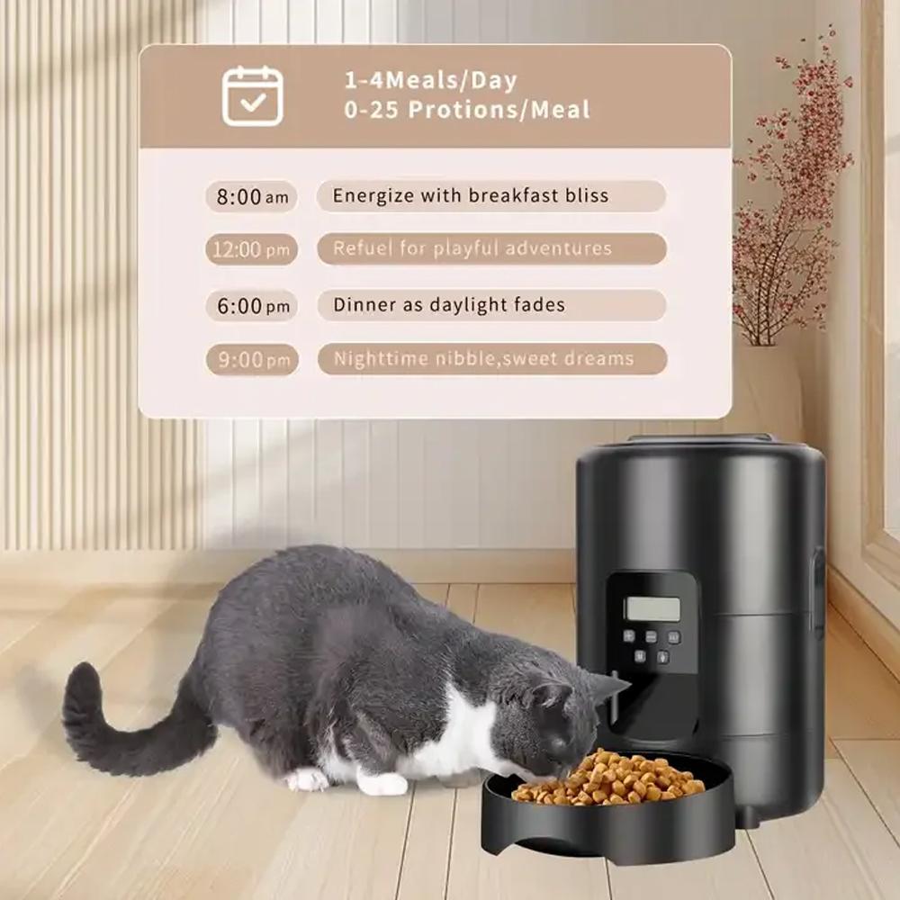 2L APP Control Automatic Pet Feeder Button Version Auto Cat Food Dispenser Smart Control Pet Feeder Dry Food Bowl for Cats Dogs
