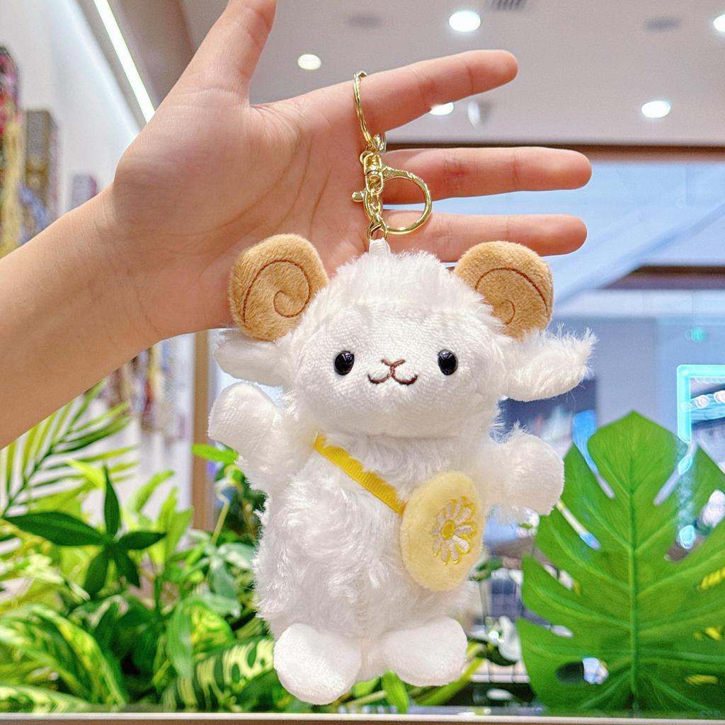 Плюшевая кукла-овечка, тканевая игрушка - подвеска для подарка на мероприятие