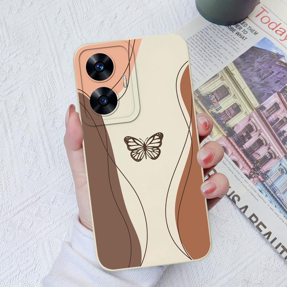 Чехол для телефона OPPO Realme C55 C35 C33 C31 Улучшенная защита камеры Жидкий силиконовый бампер Чехол для Realme C 55 35 33 31