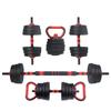 20 Kg Adjustable Bitumen Dumbbells + Barbell