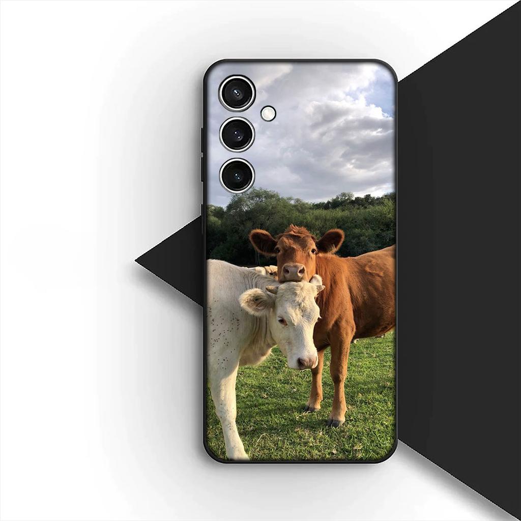 Cow Print Wallpaper Silicone Cover for Xiaomi Poco C75 C65 C85 X7 X6 M8 F7 F8 Ultra F6 Pro 5G Mi Coque Phone Case