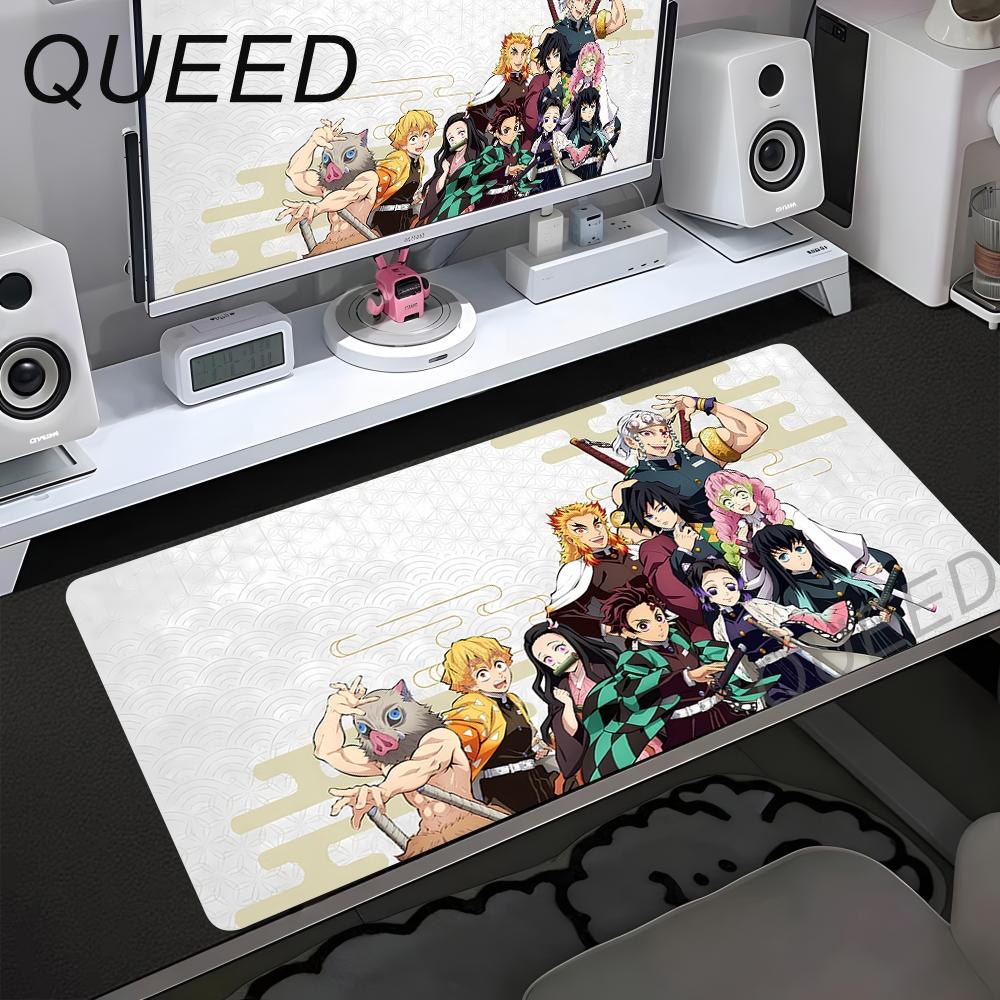 HD Printing Computer Gaming Locking Edge Non-slip Mouse Pad New Cool Anime Demon Slayer Mousepad Keyboard PC Lockrand Desk Mats