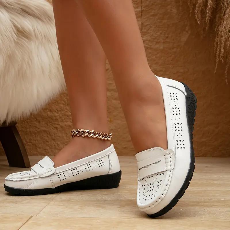 Женские однотонные модные мокасины, легкая обувь с открытой пяткой и мягкой подошвой, удобная обувь для ходьбы с закрытым носком
