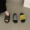 Lazy Summer 2025 Slippers Women's Versatile New Heightening Lightweight Beach One-word Thick-soled Slippers Women