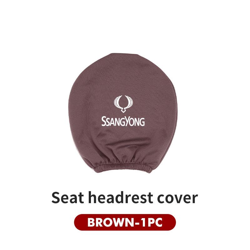 For Car Seat Headrest Pillow Anti-Dirty Protective Cover Dustproof Actyon Sport Korando Rexton Kyron Rodius Tivoli