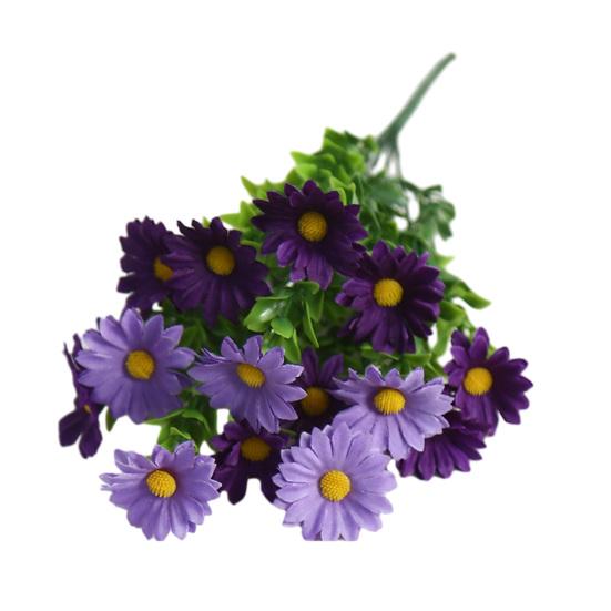 Искусственный цветок с зелеными листьями Реалистичный Устойчивый к УФ-лучам Поддельный шелковый букет цветов В помещении На открытом воздухе Сад Патио Балкон Домашнее украшение