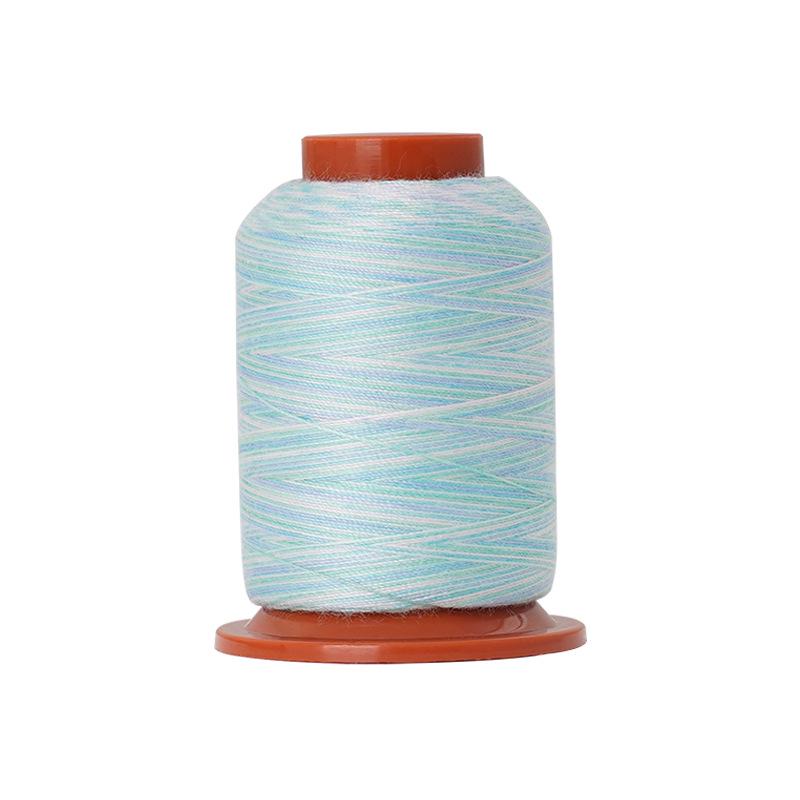 Rainbow Polyester Sewing Thread: Seven-Color Set of Small Spools for Hand Sewing.