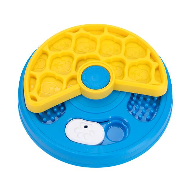 2-Layers Dog Puzzle Toys Slow Feeder Food Dispenser Interactive Increase Puppy IQ Anti-Choking Tableware Dog Licking Plates