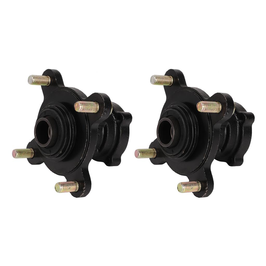 4 Stud Front Disc Brake Wheel Rim Hub Assembly Steel Alloy for 110cc 125cc 150cc 200cc Go Kart ATV 4 Wheel