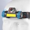 Headlamp Headlight Waterproof 2500Lm Cob Led Built In Usb Rechargeable Battery