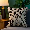 Коричневый Леопардовый Принт Дизайн Наволочка Диван Гостиная Спальня Двусторонняя Печать Квадратная Подушка Подушка для Сна Чехол для Подушки