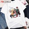 2023 Kawaii Japanese Anime Kimetsu No Yaiba T Shirt Cartoon Demon Slayer Tshirt Cool Demon Blade Graphic T-Shirt Unisex Female