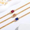 Модный и популярный браслет Seiko European and American color treasure zircon sugar cube, персонализированные украшения отправляются от имени других