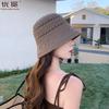 Полая панама весна и лето тонкая дышащая солнцезащитная панама от солнца показывает лицо тренд уличная мода шляпа-ведро