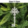 5pcs Christmas Hanging Pendants Crystal Acrylic Snowflake Elk Xmas Tree Ornaments Navidad Home Decorations 2027 New Year Gift