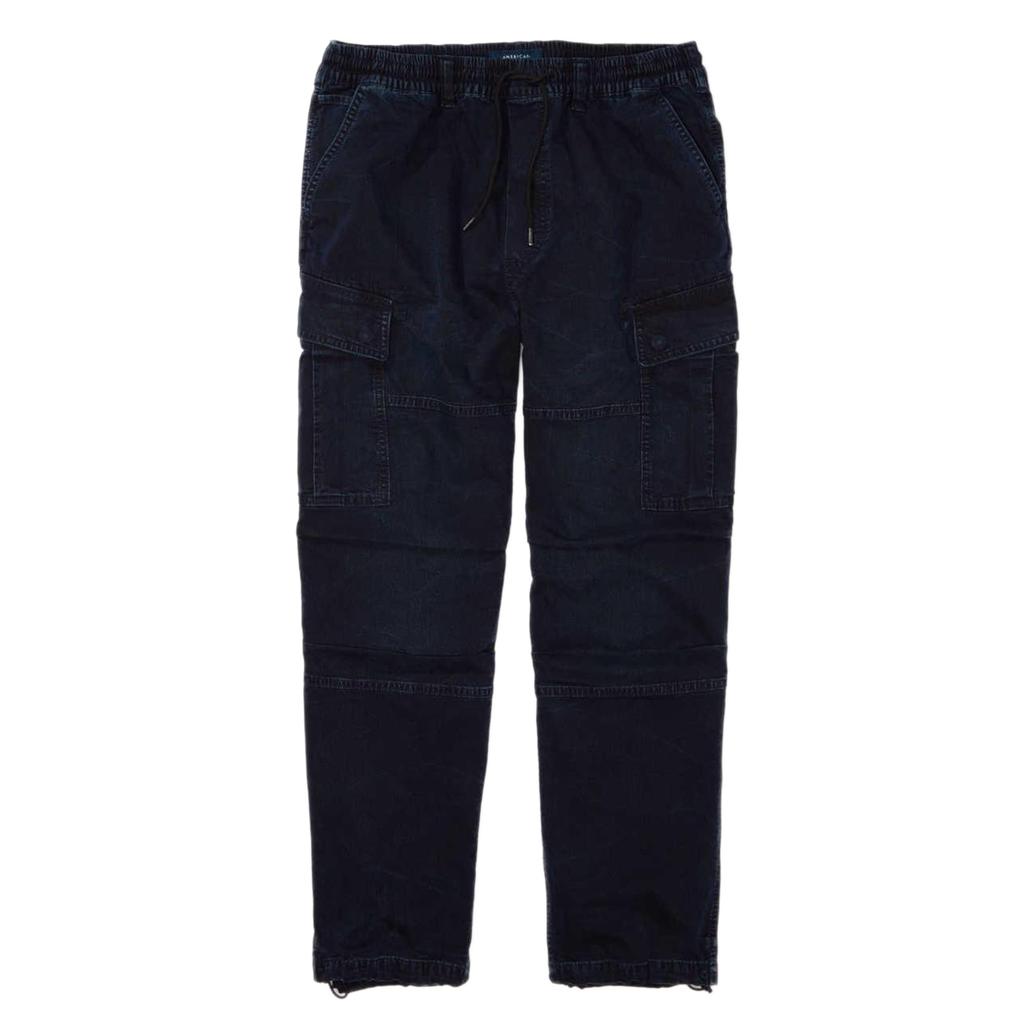American Eagle AE Relaxed Cargo Pant Washed Men's (JP, Alphabet, Small, Navy) [Used]