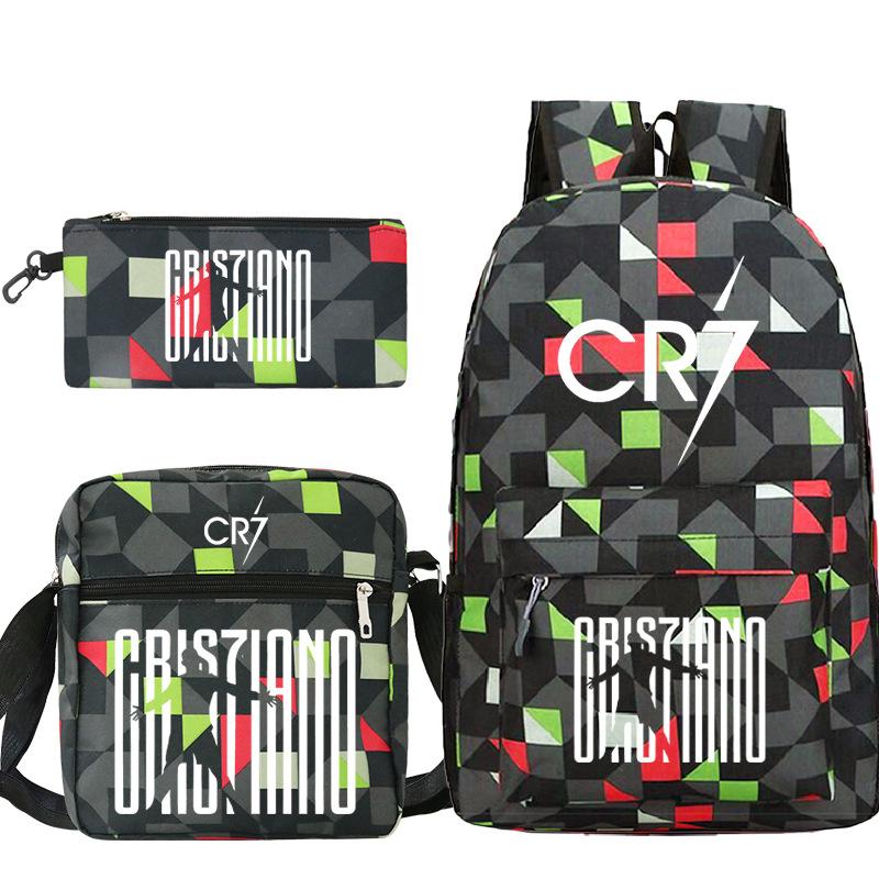 Star Surrounding Children'S Backpack, Primary And Secondary School Students Schoolbag Three-Piece Set