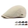 Spring Summer Thin Breathable Cap Men's Outdoor Sunscreen Sun Hat Forward Cap Women's Beret Newsboy Caps Flat Cap Driver Ivy Hat Gatsby Painters Hats