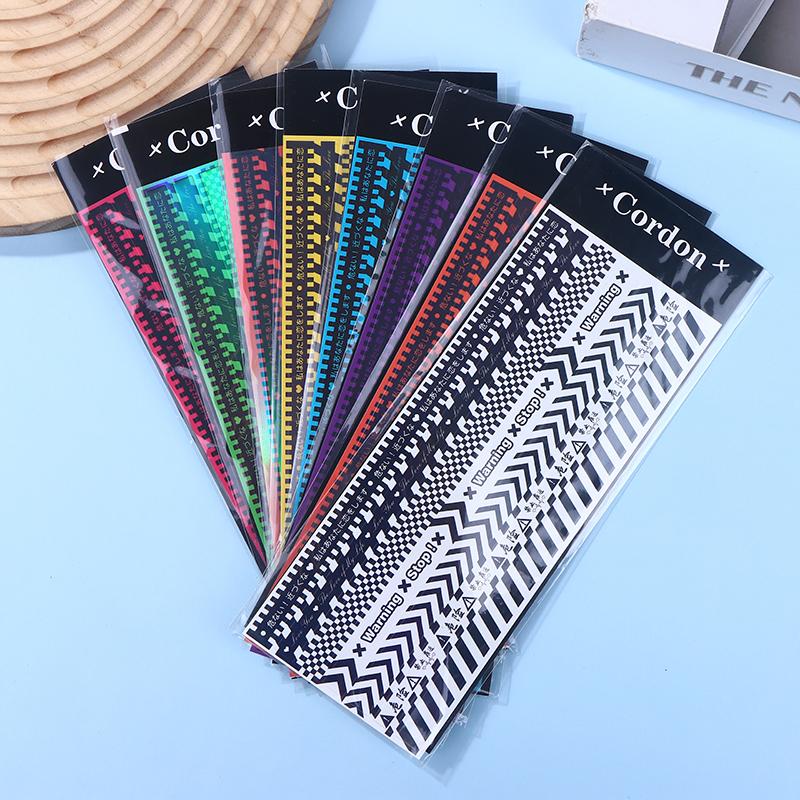 Лазерные Предупреждающие Наклейки Ins Наклейки Сделай Сам Украшение для Ежедневника Наклейка для Блокнота Дневника Скрапбукинга