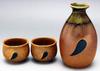 Seto ware Tanuki sake set E-00173