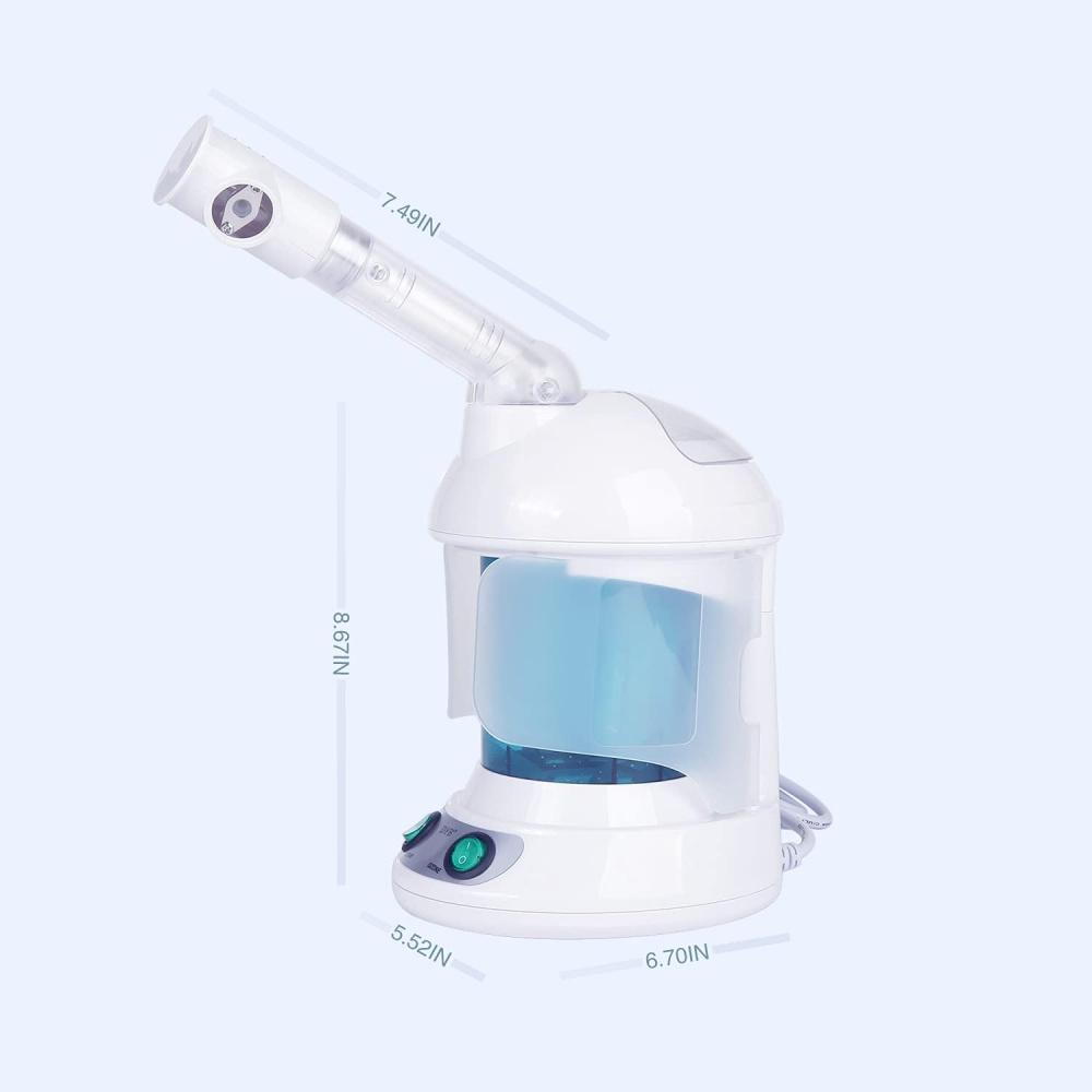 Portable Facial Steamer, Nano Ionic Face Steamer with 360°Rotatable Sprayer,Mini Facial Steamer for Salon and Spa