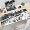 Gaming Mouse Pad Non-slip Mausepad Anime Initial D Keyboard Mats Large Office Deskmat Black And White Art Rubber Mice Pad Carpet