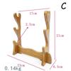 Подставка для демонстрации меча из цельного дерева, держатель для катаны, самурайского меча, ножа танто, косплей-меча, волшебной палочки, кронштейн для хранения