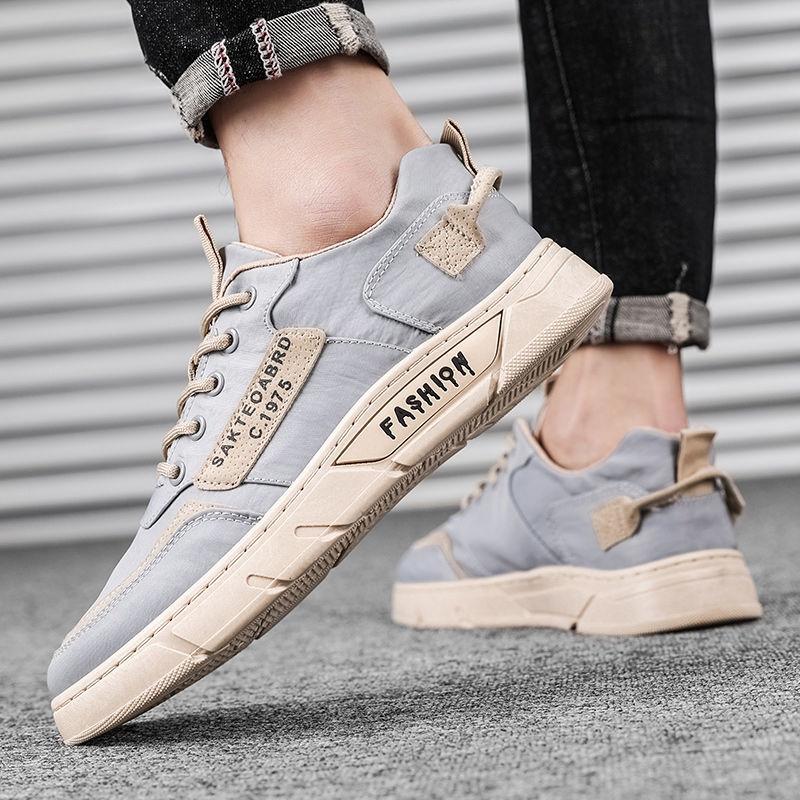 Летняя дышащая мужская обувь, корейский стиль, обувь для мальчиков, парусиновая обувь с зонтиком, универсальная спортивная повседневная обувь