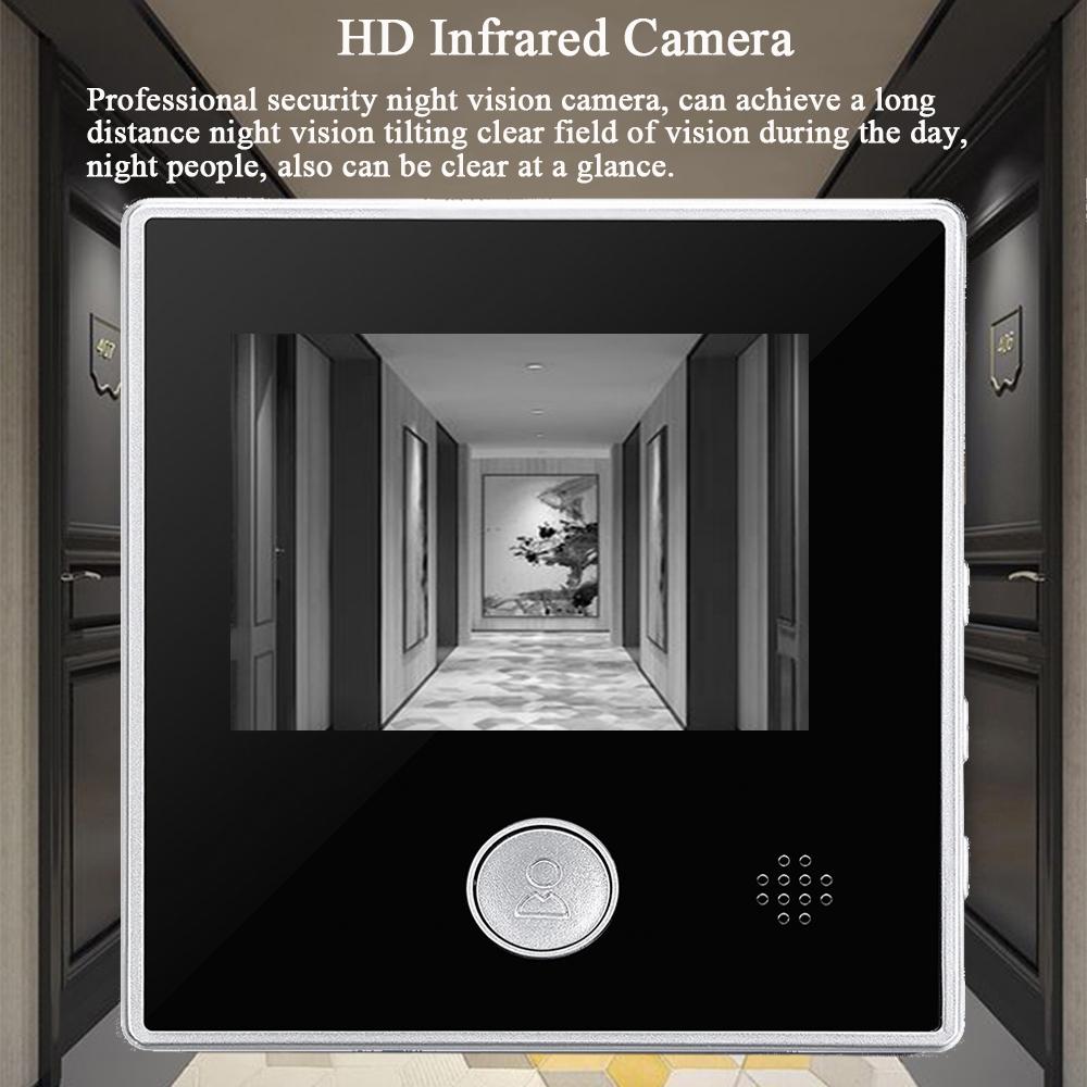 3-дюймовый ЖК-дисплей HD цифровая дверная камера глазок дверной звонок открытый электрический дверной звонок 120 градусов литиевая батарея глазок для просмотра видео