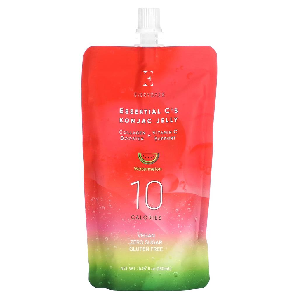 Everydaze Essential C Konjac Jelly, Watermelon Flavor, 5.07 Fl Oz (150 Ml)
