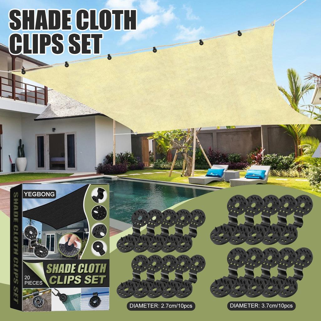 Shade Cloth Heavy Duty Lock Grip, Shade Cloth Plastic Clips, Greenhouse Shade Cloth Fix Clamp, Tarp Clips Fence Fabric Clips For Garden Netting