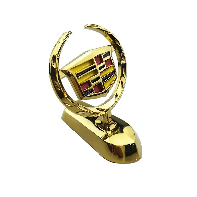 Premium Metal Car Hood Emblem Front Logo Badge For Cadillac ATS CTS Escalade SRX XTS XT5 STS CT5 CT6 BLS Deville Accessories AIK1