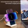 Многофункциональный портативный мини-стул, настольный креативный держатель для мобильного телефона, 15 Вт, быстрая зарядка, беспроводное зарядное устройство для iPhone, Samsung, Xiaomi