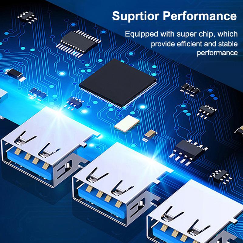 Новый USB 3.0 концентратор, 4 порта USB, высокоскоростной разветвитель Type C 5 Гбит/с для ПК, компьютерные аксессуары, многопортовый ХАБ, 4 порта USB 3.0 2.0