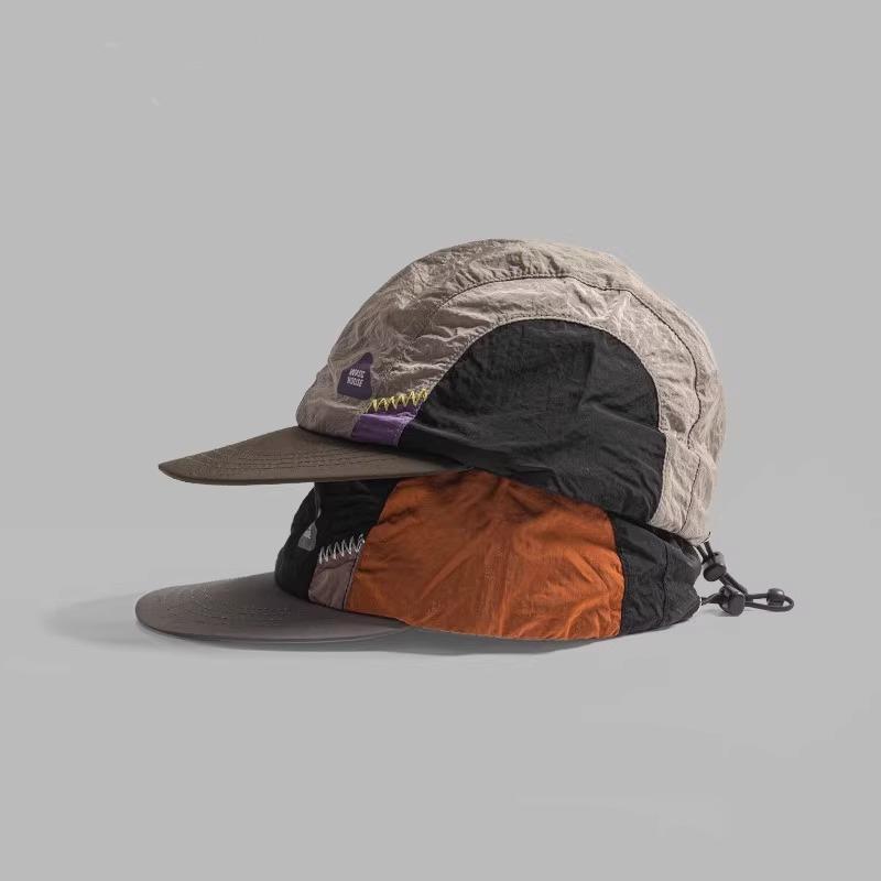 Солнцезащитный козырек функция ветрозащитная бейсболка ретро с плоским козырьком для улицы пешего туризма тонкая сочетание цветов родительско-детская бейсболка