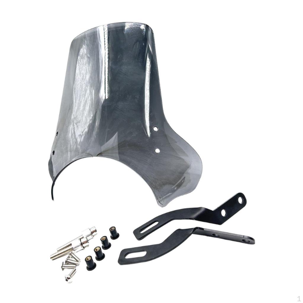 Heavy Duty Windshield with Mounting Hardware. Windproof Protection for Windshields.